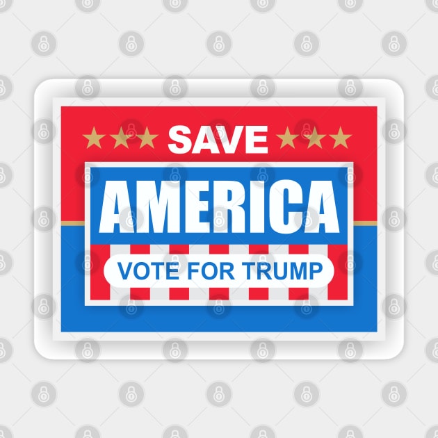 Save America Trump 2024 Sticker by Dale Preston Design